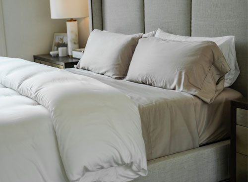 side view of a bed