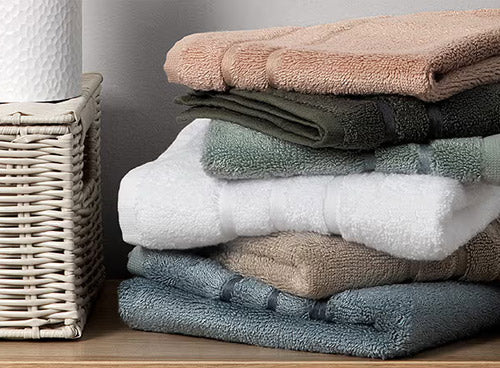 stack of bamboo washcloths