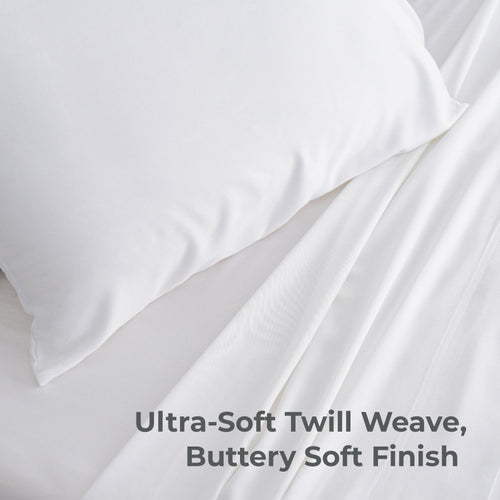 ultra-soft twill weave, buttery soft finish