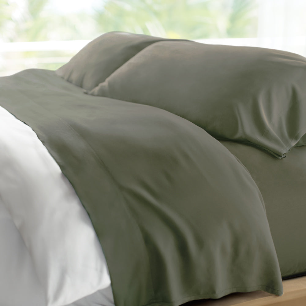 Retreat Bamboo Sheets — Oasis Green / Queen