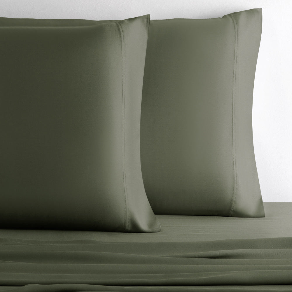 Retreat Bamboo Pillowcase Set — Oasis Green / King