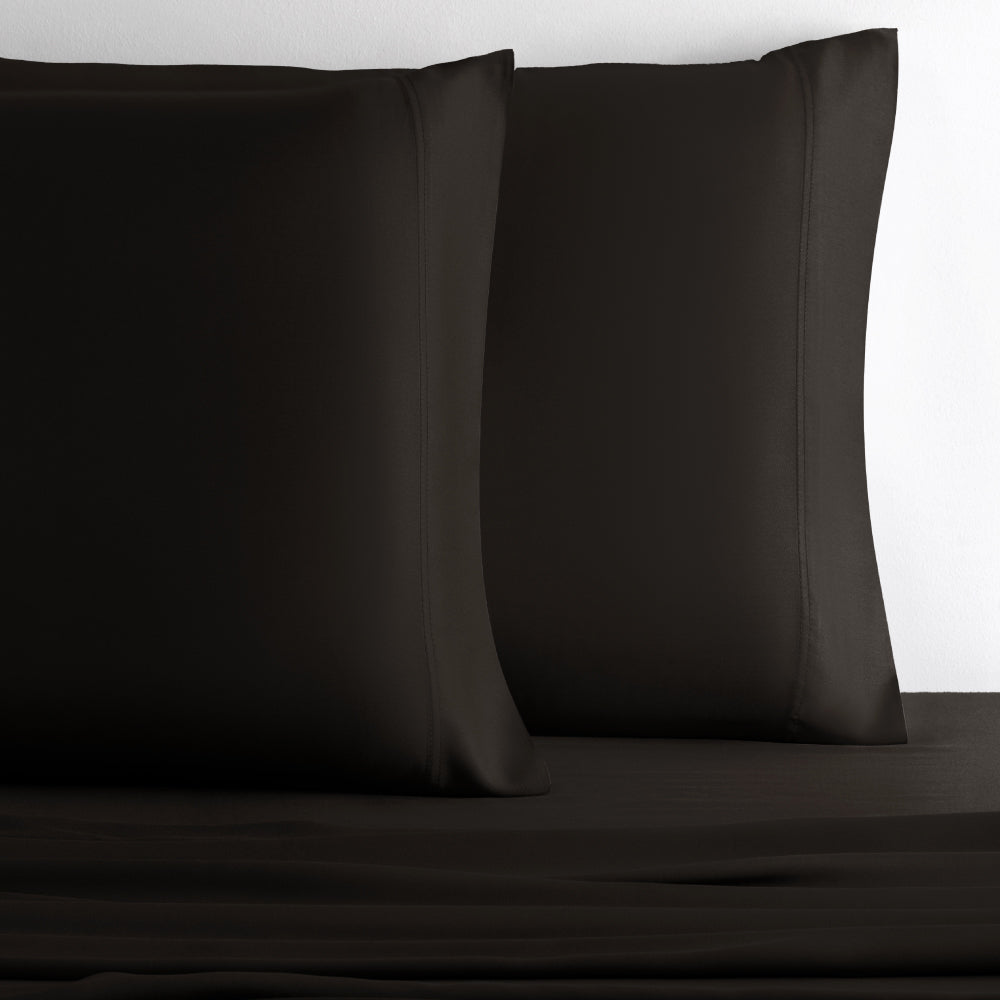 Retreat Bamboo Pillowcase Set — Black Sand / King