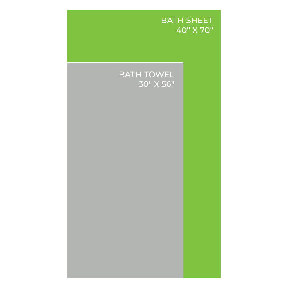 Bath towel 30" x 56". Bath Sheet - 40" x 70" ~Oasis Green