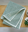 Bamboo Two-Tone Bath Towel — Oasis Green