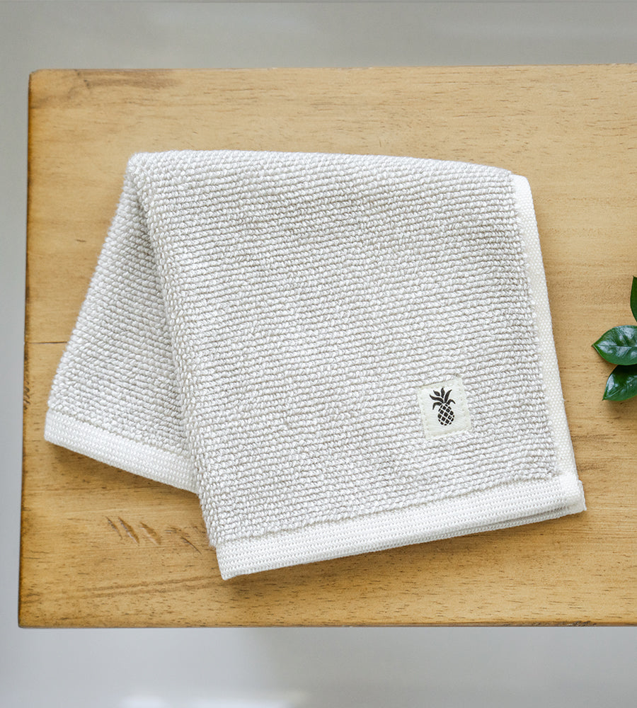 Bamboo Two-Tone Washcloth — Coastal Gray