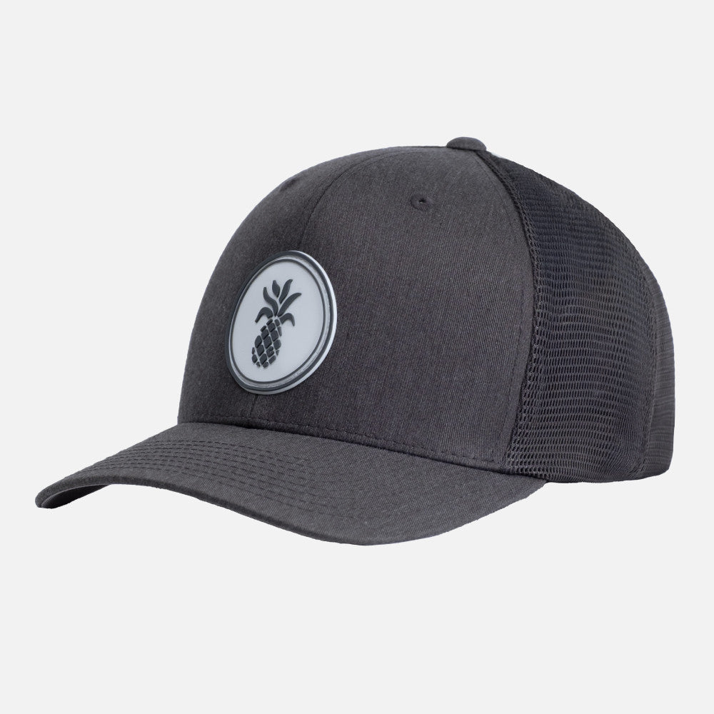 Charcoal hat front view