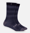 Bamboo Trouser Socks - Carbon Stripe — S