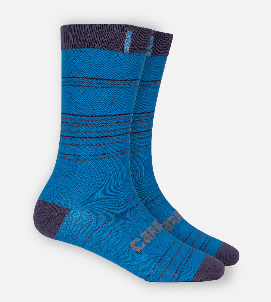 royal blue stripe trouser socks