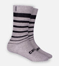 Light Heather Gray Block Stripe trouser socks