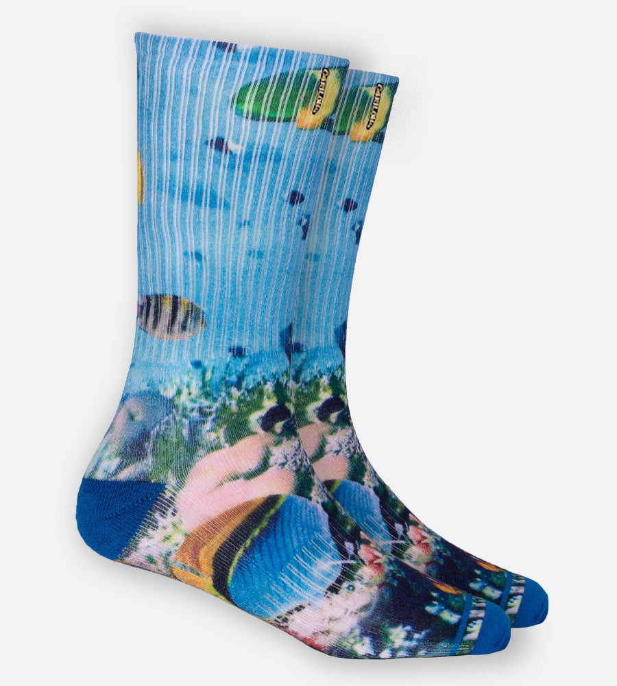 Ocean Scene crew sock