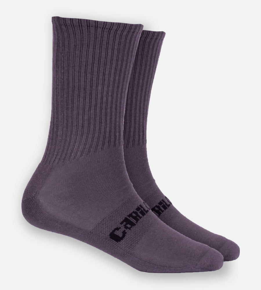 Bamboo Crew Socks - Gray — L
