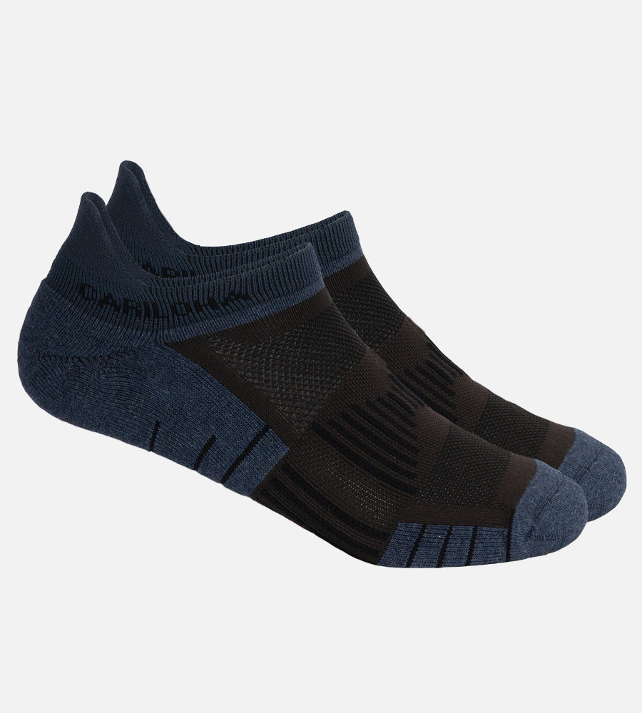 Bamboo Tab Athletic Sock - Navy Heather/ Carbon — M