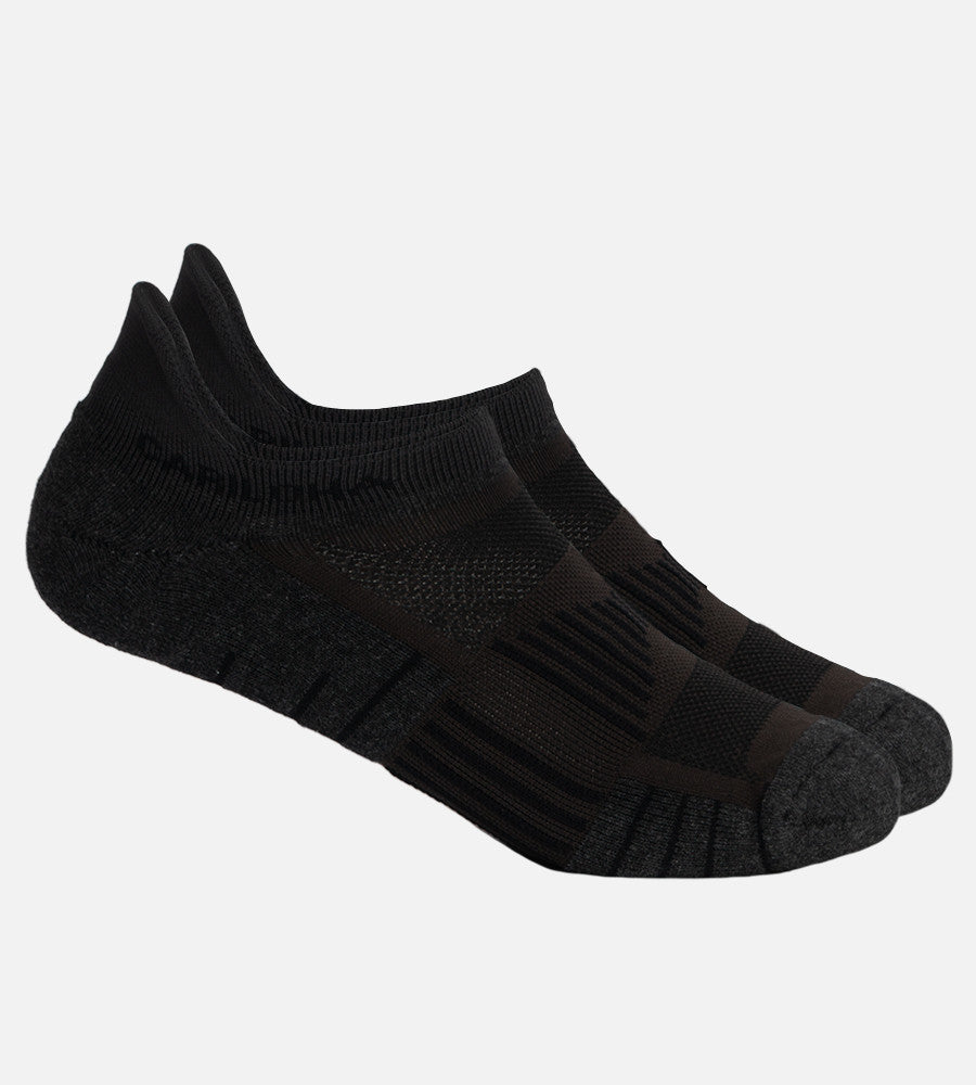 Carbon Heather/ Carbon tab athletic socks