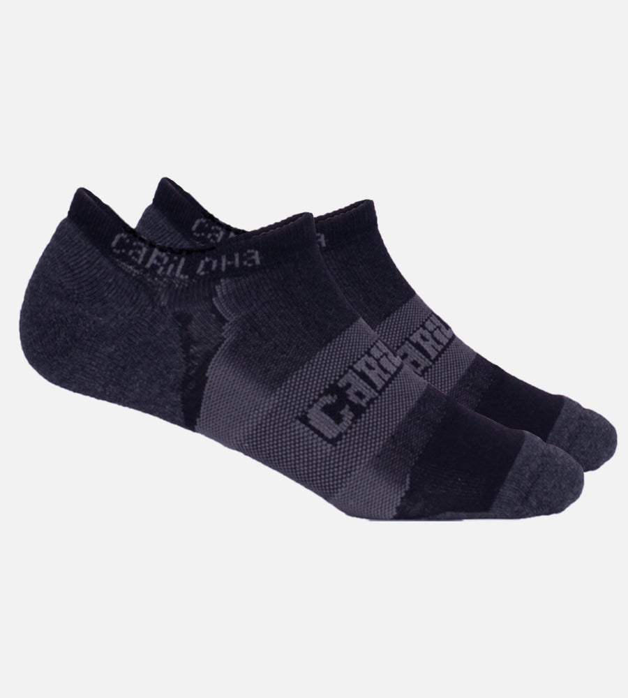 Bamboo Athletic Socks - Carbon Heather — L