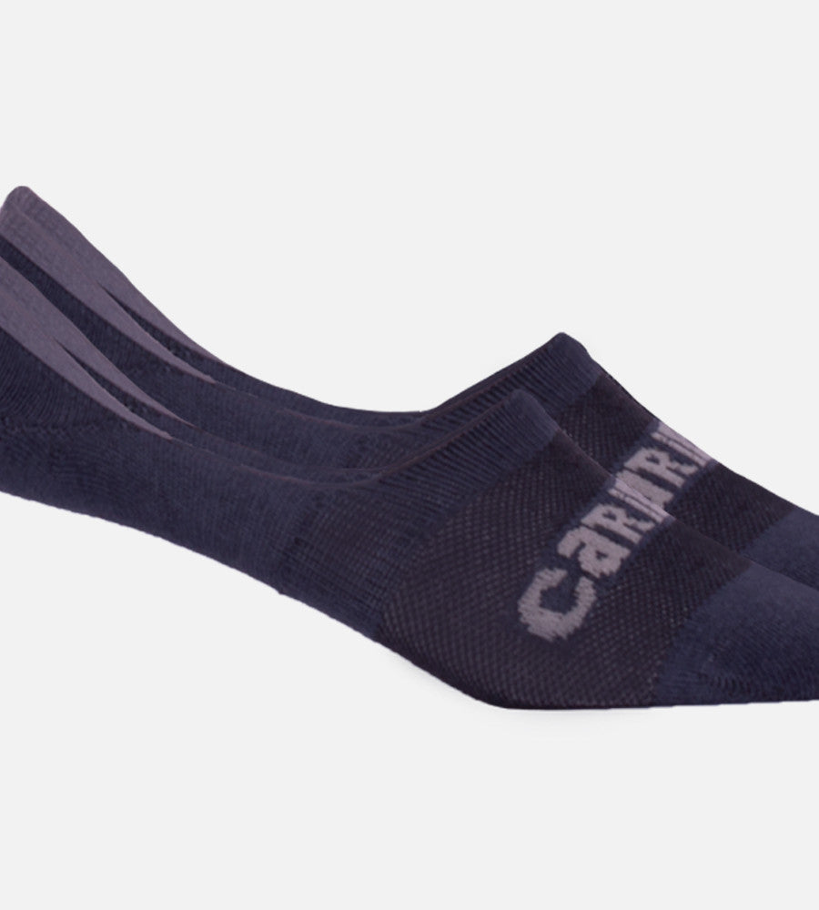 close-up on Gray no-show socks
