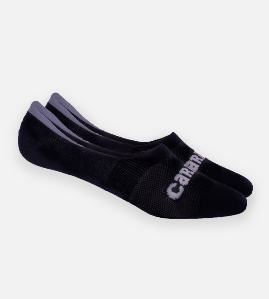 Bamboo No-Show Socks - Black — S