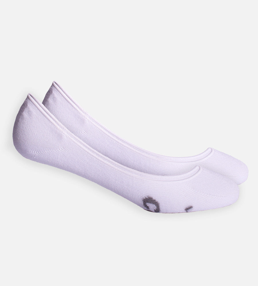 women's white bamboo no-show socks