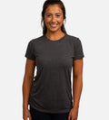 Women's Bamboo Crew Tee — Charcoal Heather / L