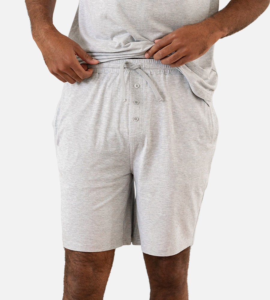 Men's Bamboo Sleep Shorts — Light Heather Gray / 2XL