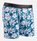 Bamboo Boxer Briefs - Blue Hibiscus — S