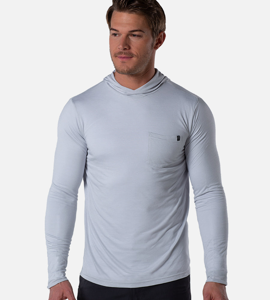 Long-Sleeve Crossover Hoodie — M