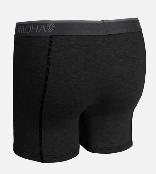 Back view of graphite heather boxer briefs