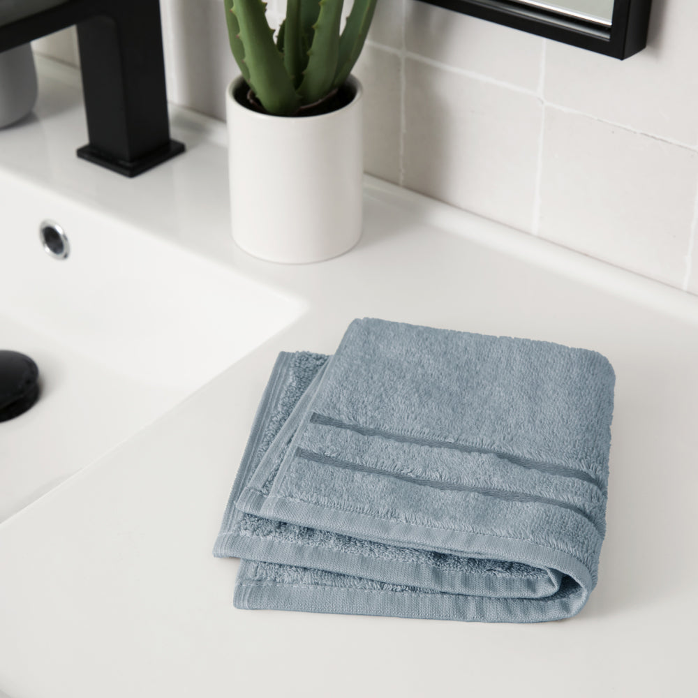 Bamboo Washcloth — Blue Lagoon