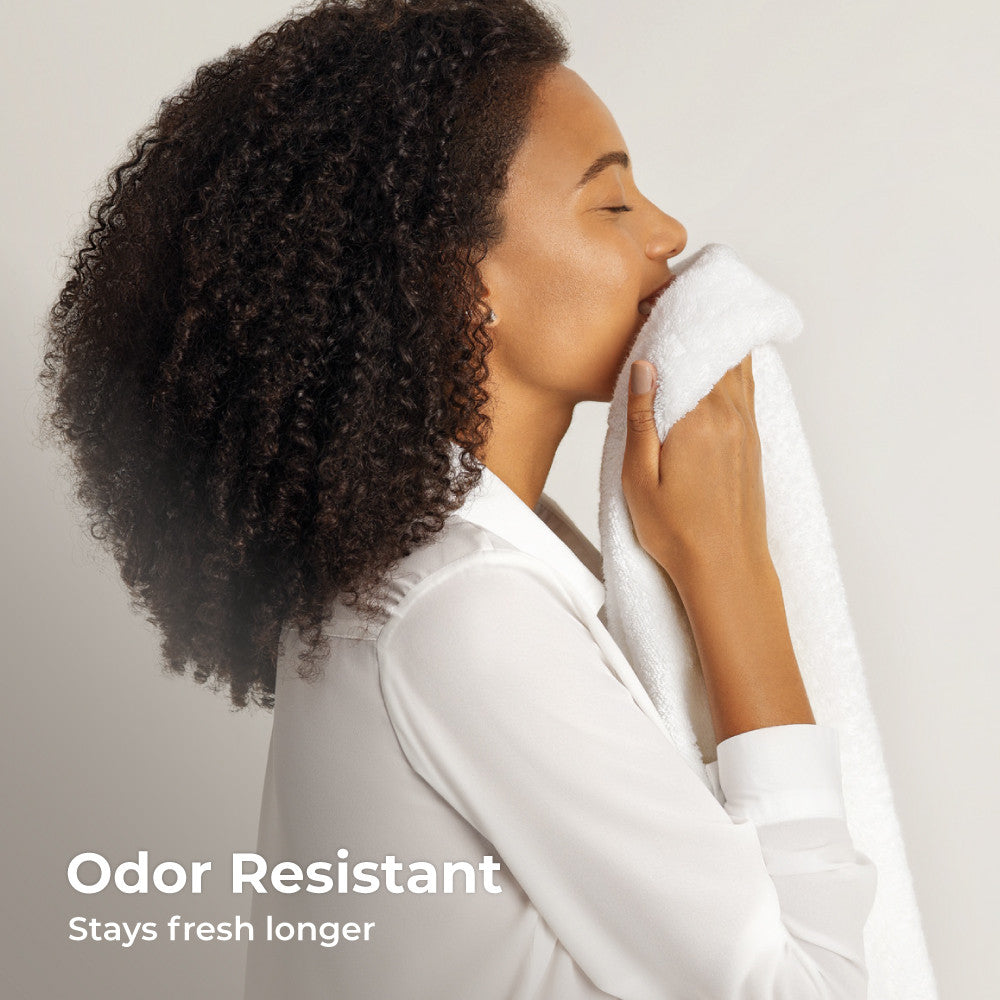 odor resistant stay fresher longer~White