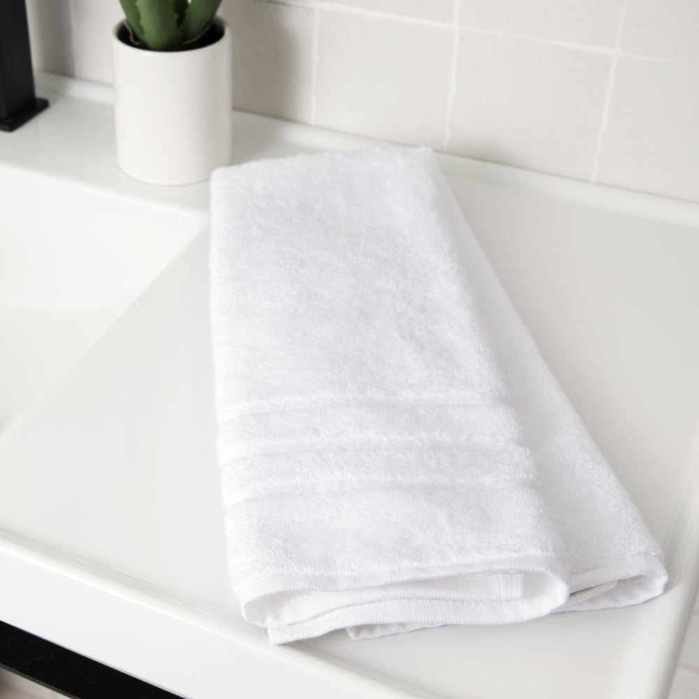 Bamboo Hand Towel — White
