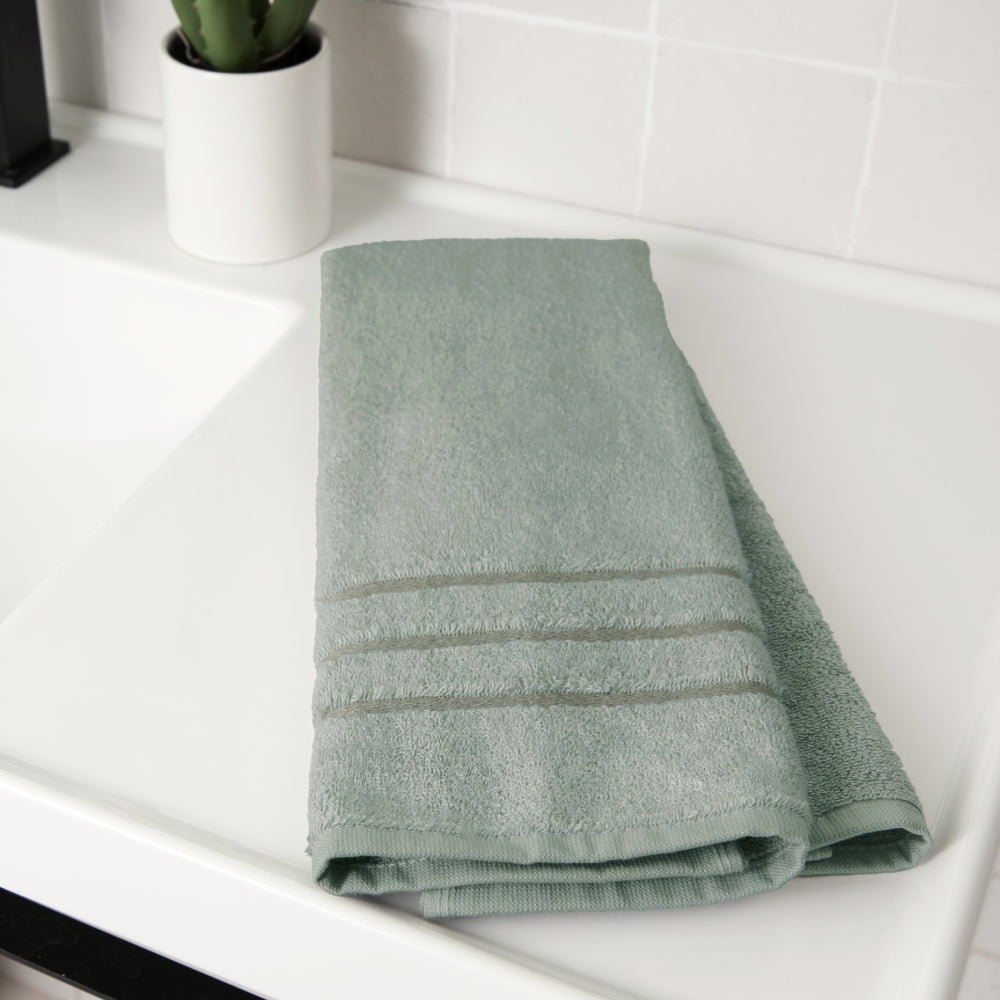 Bamboo Hand Towel — Ocean Mist