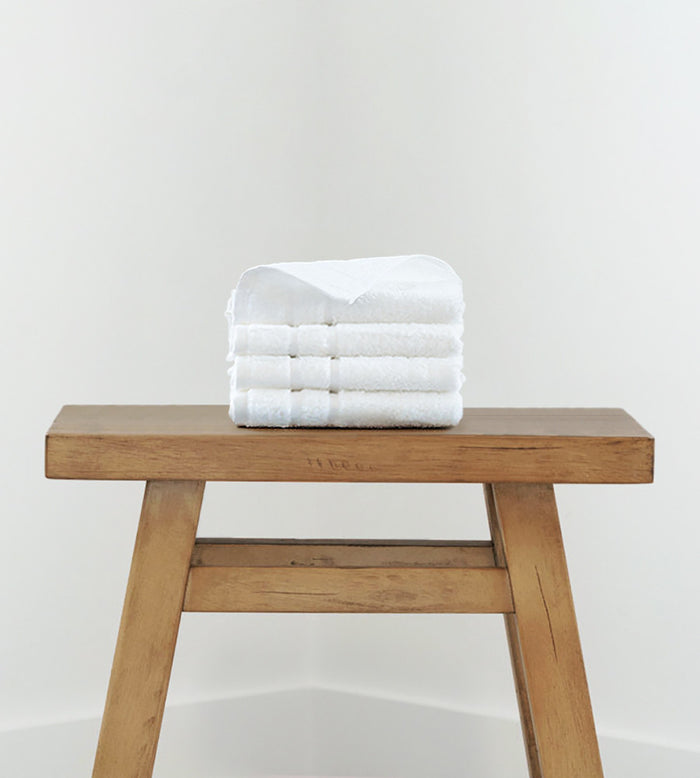 white washcloths set of 4