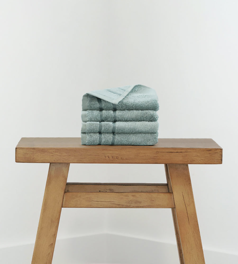 Bamboo Washcloth Set - 4 Piece — Ocean Mist