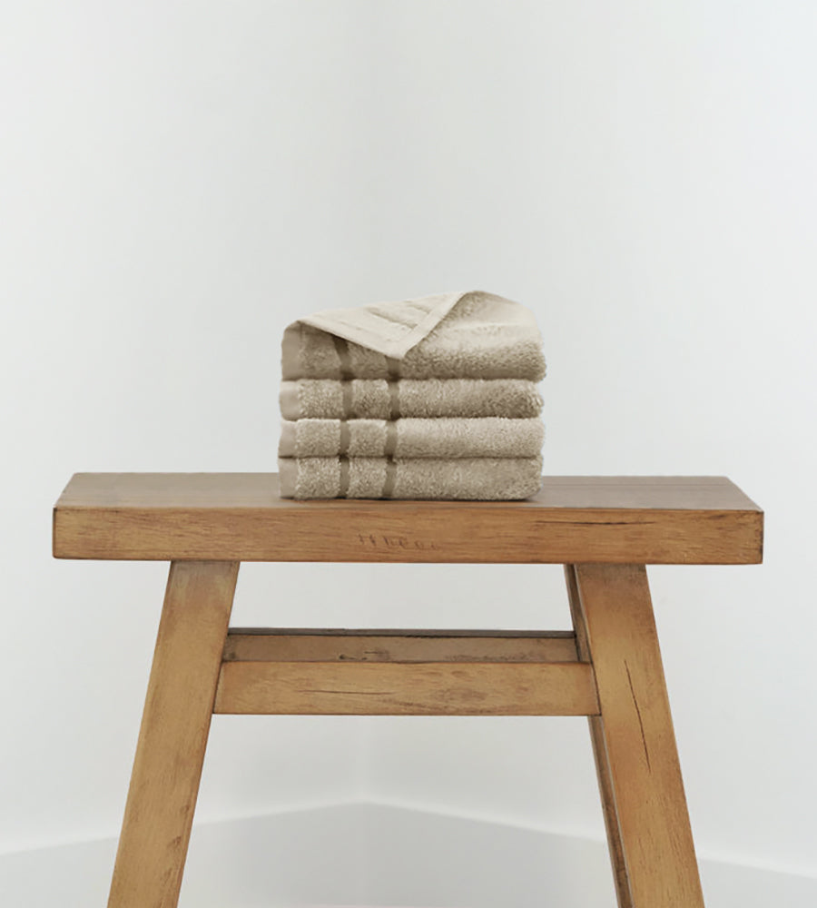 Bamboo Washcloth Set - 4 Piece — Stone