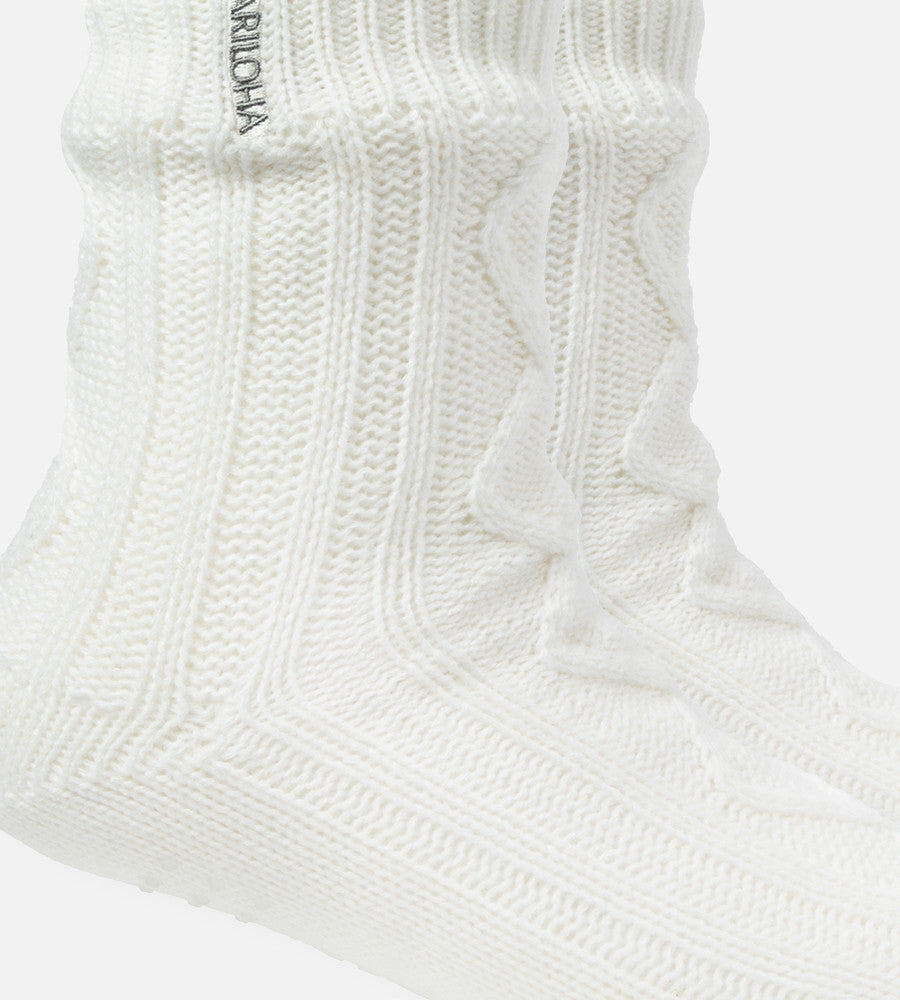 closeup on on cream softy sock~Cream