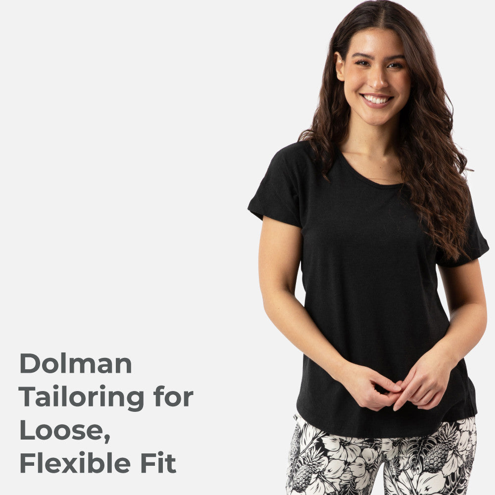 dolman tailoring for a loose, flexible fit