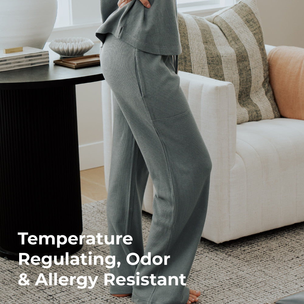 temperature regulating, odor and allergy resistant