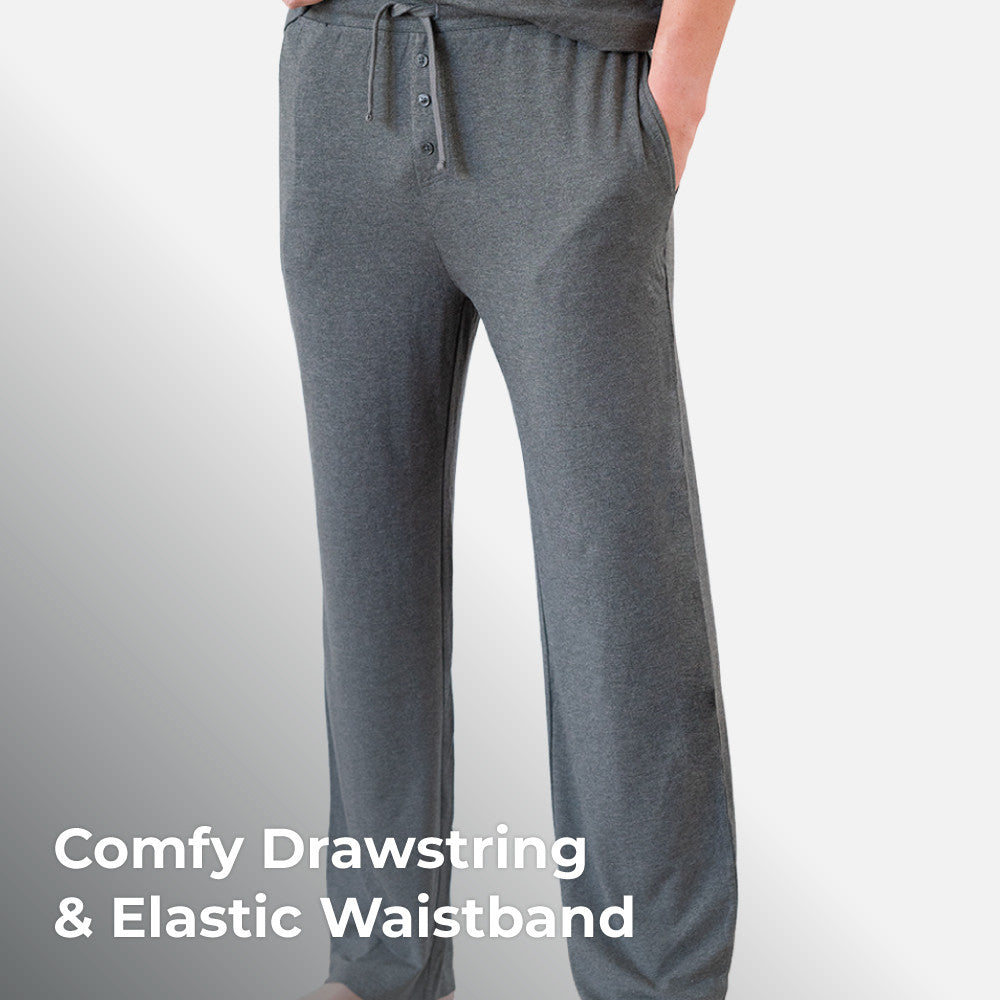 comfy drawstring & elastic waistband