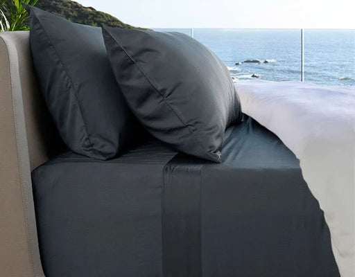 Resort sheets on bed